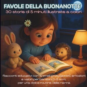 &Co., Celeste Favole della Buonanotte – 30 storie di 5 minuti illustrate a colori: Racconti educativi con animali protagonisti, emozioni e valori per bambini 0-5 anni, per una dolce routine della nanna &Co., Celeste Favole della Buonanotte – 30 storie di 5 minuti illustrate a colori: Racconti educativi con animali protagonisti, emozioni e valori per bambini 0-5 anni, per una dolce routine della nanna