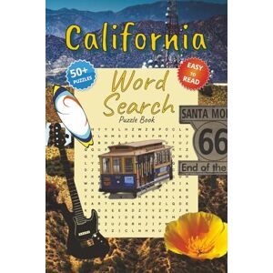Books, M.D. California Word Search Puzzle Book: Word Searches with Easy to Read Print about Californian Culture, Events, Regions, and more │6x9 inches, 123 ... │Gift for Vacations, Holidays and Free Times Books, M.D. California Word Search Puzzle Book: Word Searches with Easy to Read Print about Californian Culture, Events, Regions, and more │6x9 inches, 123 ... │Gift for Vacations, Holidays and Free Times