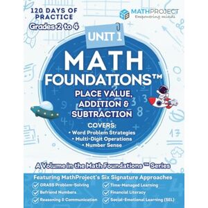 Pro-Ject Math Foundations™: Place Value, Addition & Subtraction Grades 2 to 4: Build strong number sense with daily practice in place value, addition, ... and real-world math skills for Grades 2–4. Pro-Ject Math Foundations™: Place Value, Addition & Subtraction Grades 2 to 4: Build strong number sense with daily practice in place value, addition, ... and real-world math skills for Grades 2–4.
