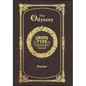Homer Large Print The Odyssey Grand Type Collector's Edition Matte Hardcover with Dust Jacket Homer Large Print The Odyssey Grand Type Collector's Edition Matte Hardcover with Dust Jacket