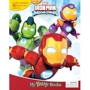 Phidal Publishing Inc. Marvel Iron Man and his Awesome Friends My Busy Books Storybook, 10 figurines, playmat Phidal Publishing Inc. Marvel Iron Man and his Awesome Friends My Busy Books Storybook, 10 figurines, playmat