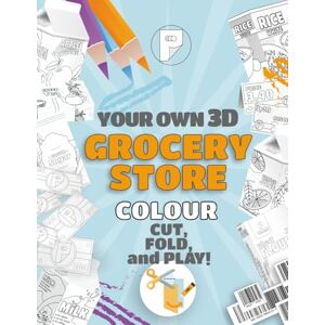 PaperPlaytime, PRINTSY Your own 3D Grocery Store! Colour, cut, fold and play! 3D Groceries boxes, paper bills, barcodes and price tags!: DIY colouring book: play grocery ... play Paper playtime Creative activity PaperPlaytime, PRINTSY Your own 3D Grocery Store! Colour, cut, fold and play! 3D Groceries boxes, paper bills, barcodes and price tags!: DIY colouring book: play grocery ... play Paper playtime Creative activity