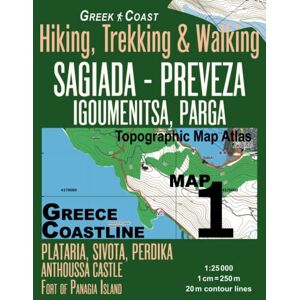 Mazitto, Sergio Greece Coastline Map 1 Sagiada Preveza Igoumenitsa, Parga Hiking, Trekking & Walking Topographic Map Atlas Plataria, Sivota, Perdika Anthoussa ... Travel Guide Hiking Topo Maps for Greece Mazitto, Sergio Greece Coastline Map 1 Sagiada Preveza Igoumenitsa, Parga Hiking, Trekking & Walking Topographic Map Atlas Plataria, Sivota, Perdika Anthoussa ... Travel Guide Hiking Topo Maps for Greece