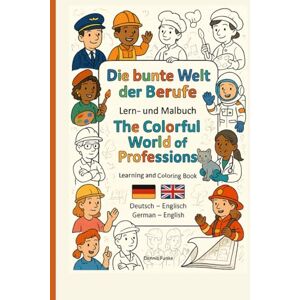 Funke Die bunte Welt der Berufe Lern- und Malbuch (Deutsch Englisch): 50 Berufe mit Erklärseiten und Ausmalbildern für Kinder ab 4 Jahren Funke Die bunte Welt der Berufe Lern- und Malbuch (Deutsch Englisch): 50 Berufe mit Erklärseiten und Ausmalbildern für Kinder ab 4 Jahren