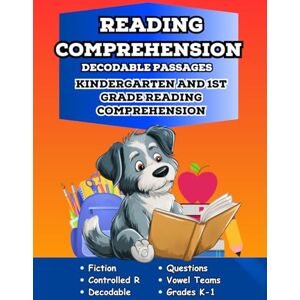 Brains Books, Budding Reading Comprehension Decodable Passages: Kindergarten and First Grade Reading Comprehension for Vowel Teams and Controlled R (Kindergarten and First Grade Reading Comprehension Workbooks) Brains Books, Budding Reading Comprehension Decodable Passages: Kindergarten and First Grade Reading Comprehension for Vowel Teams and Controlled R (Kindergarten and First Grade Reading Comprehension Workbooks)
