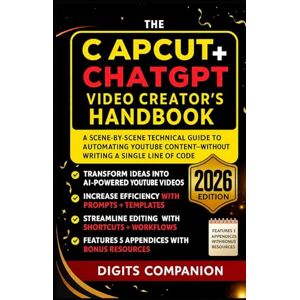 Companion, Digits The CapCut + ChatGPT Video Creator’s Handbook: A Scene-by-Scene Technical Guide to Automating YouTube Content—Without Writing a Single Line of Code (The Digits Companion Creator Series) Companion, Digits The CapCut + ChatGPT Video Creator’s Handbook: A Scene-by-Scene Technical Guide to Automating YouTube Content—Without Writing a Single Line of Code (The Digits Companion Creator Series)