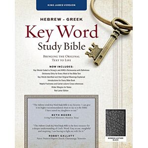 Spiros Zodhiates KJV Hebrew-Greek Key Word Study Bible (Key Word Study Bibles): King James Version Black Bonded Wider Margin Spiros Zodhiates KJV Hebrew-Greek Key Word Study Bible (Key Word Study Bibles): King James Version Black Bonded Wider Margin
