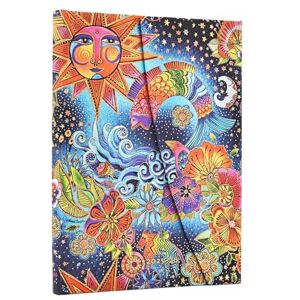 Paperblanks 2026 Celestial Magic (Whimsical Creations) Midi 18-month Horizontal Hardcover Flexi Dayplanner 2025-2026 (Wrap Closure): Kalendarz 18-miesięczny Paperblanks 2026 Celestial Magic (Whimsical Creations) Midi 18-month Horizontal Hardcover Flexi Dayplanner 2025-2026 (Wrap Closure): Kalendarz 18-miesięczny