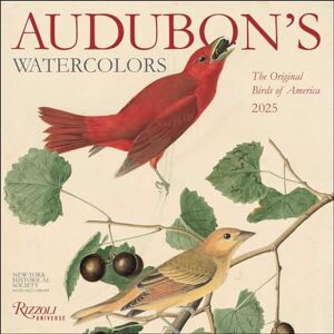 Historical Society, The New York Audubon's Watercolors 2025 Wall Calendar Historical Society, The New York Audubon's Watercolors 2025 Wall Calendar