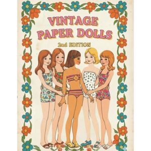 M, Shelly Vintage Paper Dolls 2nd Edition: A Nostalgic Book with 7 Retro Dolls and 40+ Interchangeable Outfits Featuring Classic Floral & Paisley Prints M, Shelly Vintage Paper Dolls 2nd Edition: A Nostalgic Book with 7 Retro Dolls and 40+ Interchangeable Outfits Featuring Classic Floral & Paisley Prints
