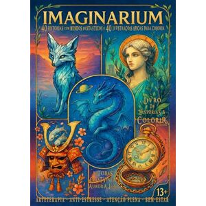 Luminus, CriaTVista IMAGINARIUM 40 Histórias com mundos fantásticos e 40 Ilustrações Épicas para Colorir: Arte Terapia e Anti-Estress, em uma Fantasia Cinematográfica + ... e atenção plena para Adolescentes e Adultos Luminus, CriaTVista IMAGINARIUM 40 Histórias com mundos fantásticos e 40 Ilustrações Épicas para Colorir: Arte Terapia e Anti-Estress, em uma Fantasia Cinematográfica + ... e atenção plena para Adolescentes e Adultos