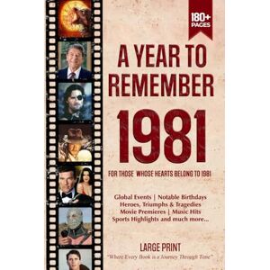 Zones, Wisdom A Year To Remember 1981 History Book: A Nostalgic Tribute for the Radio Babies with Heartfelt Memories of 1981 – An Ideal Gift for Birthdays, Anniversaries, and Special Occasions Zones, Wisdom A Year To Remember 1981 History Book: A Nostalgic Tribute for the Radio Babies with Heartfelt Memories of 1981 – An Ideal Gift for Birthdays, Anniversaries, and Special Occasions