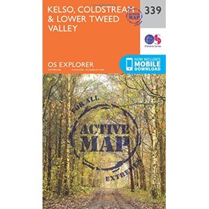 Ordnance Survey Kelso, Coldstream & Lower Tweed Valley Map Weatherproof Scottish Borders OS Explorer Active Map 339 Scotland Walks Hiking Maps Adventure Ordnance Survey Kelso, Coldstream & Lower Tweed Valley Map Weatherproof Scottish Borders OS Explorer Active Map 339 Scotland Walks Hiking Maps Adventure