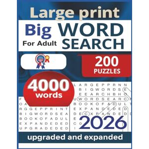 Abdalatif, Musiige 2026 Large Print Word Search for Adults & seniors: “200 Large Print Puzzles Across 50 Fun Themes – From Travel & Mindfulness to Pop Culture & Holidays ... to Sharpen Memory, Relax & Entertain in 2026” Abdalatif, Musiige 2026 Large Print Word Search for Adults & seniors: “200 Large Print Puzzles Across 50 Fun Themes – From Travel & Mindfulness to Pop Culture & Holidays ... to Sharpen Memory, Relax & Entertain in 2026”