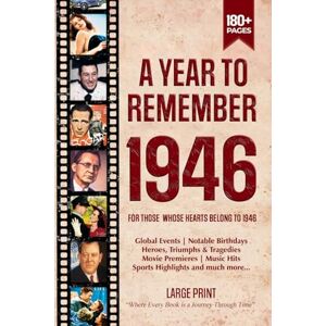 Zones, Wisdom A Year To Remember 1946 History Book: A Nostalgic Tribute for the Radio Babies with Heartfelt Memories of 1946 – An Ideal Gift for Birthdays, Anniversaries, and Special Occasions Zones, Wisdom A Year To Remember 1946 History Book: A Nostalgic Tribute for the Radio Babies with Heartfelt Memories of 1946 – An Ideal Gift for Birthdays, Anniversaries, and Special Occasions
