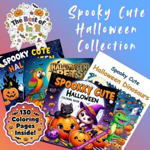 Kalve, Laimes Spooky Cute Halloween Collection Coloring Book: A Special 4-in-1 Collection from the Spooky Cute Halloween Series – 130 Fun Pages to Color from ... Editions (Halloween Coloring Adventures) Kalve, Laimes Spooky Cute Halloween Collection Coloring Book: A Special 4-in-1 Collection from the Spooky Cute Halloween Series – 130 Fun Pages to Color from ... Editions (Halloween Coloring Adventures)