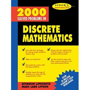 Lipschutz, Seymour 2000 Solved Problems in Discrete Mathematics (SCHAUM) Lipschutz, Seymour 2000 Solved Problems in Discrete Mathematics (SCHAUM)
