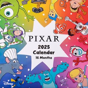 Pyramid International Disney Pixar 2025 Calendar – Official Pixar Art, 16-Month Planner, Premium Paper, Collector’s Edition, Gift for Disney Fans Pyramid International Disney Pixar 2025 Calendar – Official Pixar Art, 16-Month Planner, Premium Paper, Collector’s Edition, Gift for Disney Fans