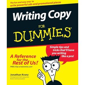 Kranz, Jonathan Writing Copy For Dummies Kranz, Jonathan Writing Copy For Dummies