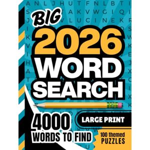 Press, Math Academy Big 2026 Word Search: 100 Themed Searches / 4000 Items To Find / Large Print Puzzle Book / 1 Grid Per Page / Great Challenge For The New Year / Adult Senior Activity Gift / Hardcover Keepsake Press, Math Academy Big 2026 Word Search: 100 Themed Searches / 4000 Items To Find / Large Print Puzzle Book / 1 Grid Per Page / Great Challenge For The New Year / Adult Senior Activity Gift / Hardcover Keepsake
