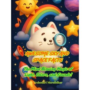 Muralidhar, Yeshodari Awesome Sky and Space Facts The Mind-Blowing Magic of Light, Colors, and Sounds!: Fun Facts, Activities, and Adventures with Cosmo the Cloud Cat! A ... Ages 6–10 (Fun Fact Book Series for Children) Muralidhar, Yeshodari Awesome Sky and Space Facts The Mind-Blowing Magic of Light, Colors, and Sounds!: Fun Facts, Activities, and Adventures with Cosmo the Cloud Cat! A ... Ages 6–10 (Fun Fact Book Series for Children)