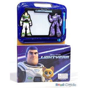 Phidal Publishing Inc. Disney / Pixar Lightyear Read & Doodle Learning resources for kids, a magnetic drawing pad, an easy-to-use pen, 22-page board book for reading and drawing Phidal Publishing Inc. Disney / Pixar Lightyear Read & Doodle Learning resources for kids, a magnetic drawing pad, an easy-to-use pen, 22-page board book for reading and drawing