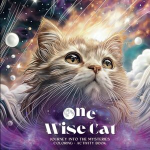 by ND, Objet D'art One Wise Cat: Journey into the Mysteries Coloring and Activity Book by ND, Objet D'art One Wise Cat: Journey into the Mysteries Coloring and Activity Book