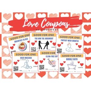Coupon Love, Inspired LOVE COUPONS: VOUCHER BOOK VALENTINE´S DAY GIFT ANNIVERSARY CREATIVE PRESENT FOR COUPLES FOR HER OR FOR HIM. Coupon Love, Inspired LOVE COUPONS: VOUCHER BOOK VALENTINE´S DAY GIFT ANNIVERSARY CREATIVE PRESENT FOR COUPLES FOR HER OR FOR HIM.
