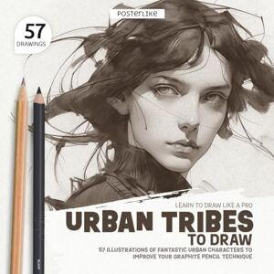 Editions, Posterlike Learn to Draw Like a Pro. Urban Tribes to Draw: 57 Illustrations of Fantastic Urban Characters to Improve Your Graphite Pencil Technique Editions, Posterlike Learn to Draw Like a Pro. Urban Tribes to Draw: 57 Illustrations of Fantastic Urban Characters to Improve Your Graphite Pencil Technique