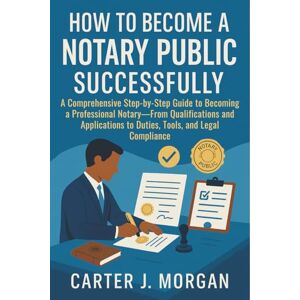 Carter J. Morgan How to Become a Notary Public Successfully: A Comprehensive Step-by-Step Guide to Becoming a Professional Notary—From Qualifications and Applications to Duties, Tools, and Legal Compliance Carter J. Morgan How to Become a Notary Public Successfully: A Comprehensive Step-by-Step Guide to Becoming a Professional Notary—From Qualifications and Applications to Duties, Tools, and Legal Compliance