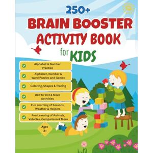 Ben, Mrs Hemalatha Brain Booster Activity Book for Kids : 258 Pages Preschool Learning and Activity Workbook Alphabet & Numbers Writing Practice, Shapes, Tracing, ... and More: Preschool Activity Book for Kids Ben, Mrs Hemalatha Brain Booster Activity Book for Kids : 258 Pages Preschool Learning and Activity Workbook Alphabet & Numbers Writing Practice, Shapes, Tracing, ... and More: Preschool Activity Book for Kids