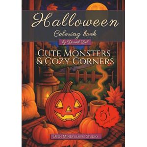 Del, Daniel HALLOWEEN COLORING BOOK- Cute Monsters & Cozy Corners: A Stress Relief Coloring Book with Large Print, offering a Fun Fall Activity for Adults relaxation. Del, Daniel HALLOWEEN COLORING BOOK- Cute Monsters & Cozy Corners: A Stress Relief Coloring Book with Large Print, offering a Fun Fall Activity for Adults relaxation.