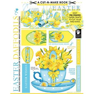 Lipsanen, Anneke Easter Daffodils Cut-n-Make Book: Easter Egg and Daffodil Clip Art for Handmade Cards, Wraps and Decorations: Volume 4 Lipsanen, Anneke Easter Daffodils Cut-n-Make Book: Easter Egg and Daffodil Clip Art for Handmade Cards, Wraps and Decorations: Volume 4