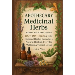 Nora, Eden Apothecary Medicinal Herbs: Herbal Medicinal Guide— 400+ DIY Tonics & Time-Honored Herbal Remedies for Natural Healing, Everyday Wellness & Vibrant Living Nora, Eden Apothecary Medicinal Herbs: Herbal Medicinal Guide— 400+ DIY Tonics & Time-Honored Herbal Remedies for Natural Healing, Everyday Wellness & Vibrant Living