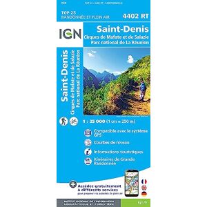 Institut Géographique National St-Denis / Cirques de Mafate & de Salazie (Ile Réunion): La Réunion: 4402RT (TOP 25) Institut Géographique National St-Denis / Cirques de Mafate & de Salazie (Ile Réunion): La Réunion: 4402RT (TOP 25)
