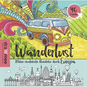 by decoseo, draWmee Wanderlust Meine malerische Rundreise durch Europa: Ein Malbuch für Erwachsene mit 40 landestypischen Motiven rund um Mandalas, Tiere, Essen & Landschaften by decoseo, draWmee Wanderlust Meine malerische Rundreise durch Europa: Ein Malbuch für Erwachsene mit 40 landestypischen Motiven rund um Mandalas, Tiere, Essen & Landschaften