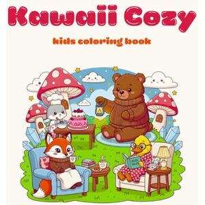 bendre, jayesh prakash Kawaii Cozy Animals Coloring Book: Cute & Relaxing Animal Daily Life Scenes Cozy Stress-Free Coloring for Kids and adults bendre, jayesh prakash Kawaii Cozy Animals Coloring Book: Cute & Relaxing Animal Daily Life Scenes Cozy Stress-Free Coloring for Kids and adults