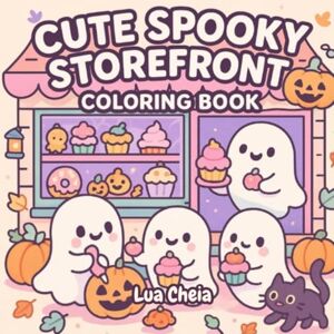 Cheia, Lua Cute Spooky Ghost Storefront: Coloring Book Cheia, Lua Cute Spooky Ghost Storefront: Coloring Book