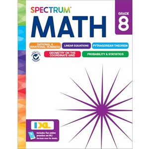 Spectrum Math Workbook, Grade 8 Spectrum Math Workbook, Grade 8