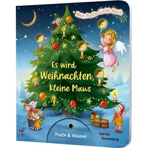 Nömer, Christina Mein Puste-Licht-Buch: Es wird Weihnachten, kleine Maus: Weihnachtsbilderbuch zum Mitmachen für Kinder ab 18 Monaten mit Puste-Licht und LED-Lämpchen Nömer, Christina Mein Puste-Licht-Buch: Es wird Weihnachten, kleine Maus: Weihnachtsbilderbuch zum Mitmachen für Kinder ab 18 Monaten mit Puste-Licht und LED-Lämpchen