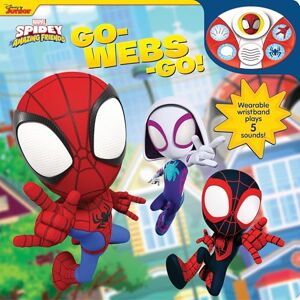 PI Kids Disney Junior Marvel Spidey and His Amazing Friends: Go-Webs-Go! Sound Book and Wristband PI Kids Disney Junior Marvel Spidey and His Amazing Friends: Go-Webs-Go! Sound Book and Wristband