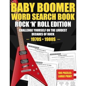 Classics, Backstage Baby Boomer Word Search Book Rock 'n' Roll Edition: Challenge Yourself on the Loudest Decades of Rock (Baby Boomer Rock ’n’ Roll Puzzle Series) Classics, Backstage Baby Boomer Word Search Book Rock 'n' Roll Edition: Challenge Yourself on the Loudest Decades of Rock (Baby Boomer Rock ’n’ Roll Puzzle Series)