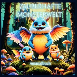 Landefeld, Celine Fabelhafte Monsterwelten Verrückte Kreaturen & bunte Fantasie: 40 magische Monster zum Ausmalen für Entspannung und Kreativität für Kinder ab 4 Jahren, Teens & Erwachsene Landefeld, Celine Fabelhafte Monsterwelten Verrückte Kreaturen & bunte Fantasie: 40 magische Monster zum Ausmalen für Entspannung und Kreativität für Kinder ab 4 Jahren, Teens & Erwachsene