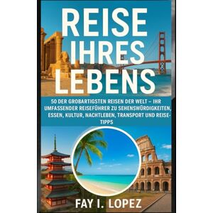 Lopez, Fay I. Reise Ihres Lebens: 50 der großartigsten Reisen der Welt – Ihr umfassender Reiseführer zu Sehenswürdigkeiten, Essen, Kultur, Nachtleben, Transport und Reisetipps Lopez, Fay I. Reise Ihres Lebens: 50 der großartigsten Reisen der Welt – Ihr umfassender Reiseführer zu Sehenswürdigkeiten, Essen, Kultur, Nachtleben, Transport und Reisetipps