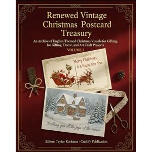 Publication, Craftify Renewed Vintage Christmas Postcard Treasury Volume 2: An Archive of English-Themed Christmas Visuals for Gifting, Decor, and Art Craft Projects (THE ... of Artistically Restored Images, Perfect) Publication, Craftify Renewed Vintage Christmas Postcard Treasury Volume 2: An Archive of English-Themed Christmas Visuals for Gifting, Decor, and Art Craft Projects (THE ... of Artistically Restored Images, Perfect)