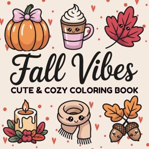 Art, Jude Fall Vibes Cute and Cozy Coloring Book: Bold & Easy, Kawaii Autumn Pages with Pumpkins, Ghosts, Woodland Animals, Art, Jude Fall Vibes Cute and Cozy Coloring Book: Bold & Easy, Kawaii Autumn Pages with Pumpkins, Ghosts, Woodland Animals,