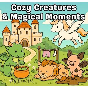 Art, Mellow Cozy Creatures & Magical Moments – A Whimsical Journey of 70 Charming Coloring Pages for Stress Relief & Joy Art, Mellow Cozy Creatures & Magical Moments – A Whimsical Journey of 70 Charming Coloring Pages for Stress Relief & Joy