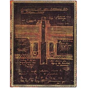 Paperblanks Softcover Flexis Tesla, Sketch of a Turbine Lined Ultra (180 × 230 mm) (Embellished Manuscripts Collection) Paperblanks Softcover Flexis Tesla, Sketch of a Turbine Lined Ultra (180 × 230 mm) (Embellished Manuscripts Collection)