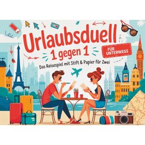 Emmerstorfer, Daniel Urlaubsduell 1 gegen 1: Das große Reisespiel mit Stift & Papier für Zwei: Lustige Challenges und Rätsel für Paare, Freunde & Familien ab 10 Jahren – Perfekt für Autofahrten, Flugzeug & Strandurlaub Emmerstorfer, Daniel Urlaubsduell 1 gegen 1: Das große Reisespiel mit Stift & Papier für Zwei: Lustige Challenges und Rätsel für Paare, Freunde & Familien ab 10 Jahren – Perfekt für Autofahrten, Flugzeug & Strandurlaub