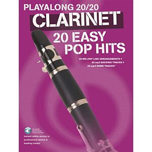 Various Playalong 20/20 Clarinet (Book and Download Card): 20 Easy Pop Hits Various Playalong 20/20 Clarinet (Book and Download Card): 20 Easy Pop Hits